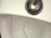 Tran station Urinal wank Quick cum