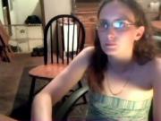 Webcam geek teen bottle &amp; fisting