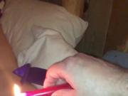Amateur wife tied for wax play