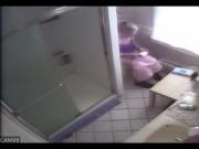 Step Mom Caught Bathroom Spycam Masturbating