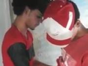 Two lads jerking each others off