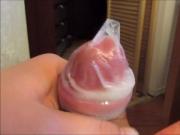 POV - JERKING OFF, UNCUT DAD COCK AND PUTTING ON A CONDOM