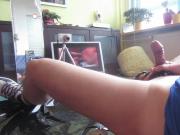 Cum shot, POV angle. Electro good cum!