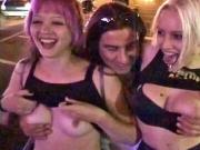 Teens from Essex outdoor flashing