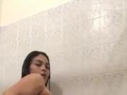 Big Booty Latina Shakes It In The Shower