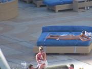 Las Vegas Pool Voyeur - PAWG in White Thong