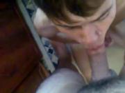 Working a twink's mouth and ass and give him a facial