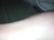 cute white girl plays with pussy