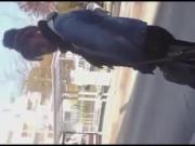 cum on girl at bus stop