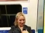 milf showing her pussy on the subway