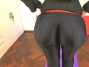 BEST ASS 2015! Working Out in a Black BodySuit. Enjoy Fiona!