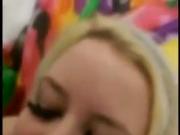 Blonde Alt Chick On Her Knees Blowing