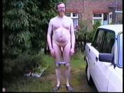 Wank in the garden