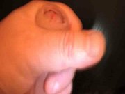 Masturbating my cock upon the table
