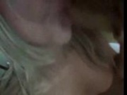 Blonde bombshell riding her neighboor hard