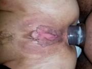 Anal fucking with large pussy lips