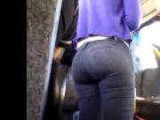 While sitting on the bus and enjoy
