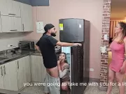 I fuck my best friend's husband without her knowing and she leaves the milk on my huge tits