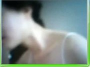 korean girl playing with her tits at my request