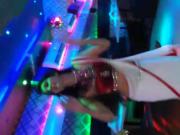beautiful Indian dancer in dance bar