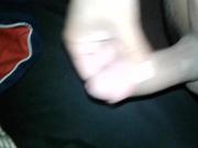 Stroking my uncut cock