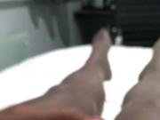 wanking in nylons