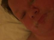 short vid OF FAT face, yes, mouth covered with groups