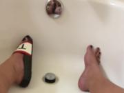 Hunter slides fuck and cum