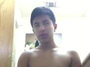 Virgin teen jerks and cums in bathroom