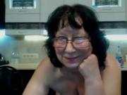 Granny masturbating glasses webcam