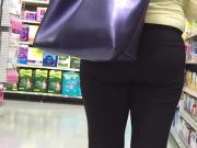 Brunette Spandex Cute Ass