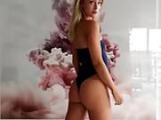 Hot young blonde Brooklyn trying bikinis non-nude cameltoe
