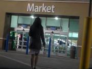 Wife In Slip And Tights Going Into Walmart 1