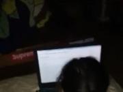 Fucking Her From Behind While At Laptop