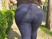 brazilian girl in skintight jeans and high heels 6