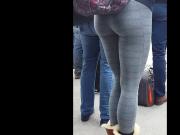 Candid college ass