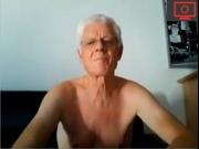 grandpa jerking off ass show