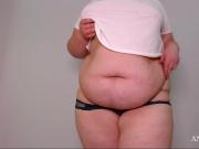BBW shows her panties
