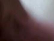 Footjob with nice cumshot