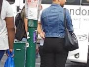 Candid Office booty in black trouser