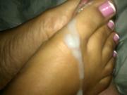 teeteefootjobs - footjob toejob CUM FOUNTAIN on my toes