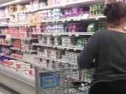 BBW MILF PAWG With VPL At Supermarket