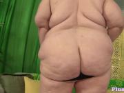 SSBBW enjoys solo pleasuring with toys