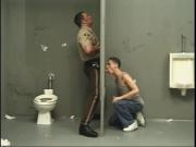 Cop gets a blowjob before arresting the cocksucker