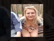 Amateur blonde riding reverse cowgirl