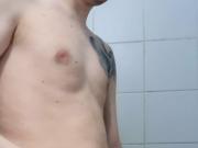 I take a shower and masturbate