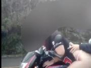Couple Motorbike Ride Sex on Public Road