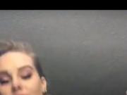 Sexy teen blonde naked smokes on Periscope