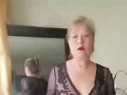 Dancing naked! Mature bbw woman with hairy pussy