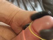 cum on black pantyhose from a milf